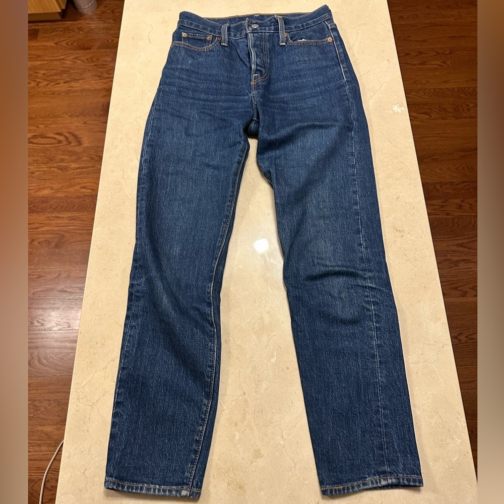 LEVIS RIBCAGE STRAIGHT ANKLE MEDIUM WASH - SIZE 26